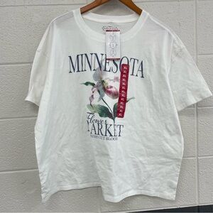 White Graphic Short Sleeve Tee